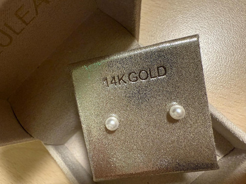 Perlen ohrringe aus gold - ohrringe,
