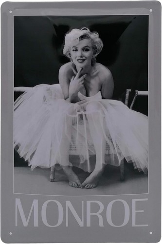 Geprägtes blechschild marilyn - geprägtes,
