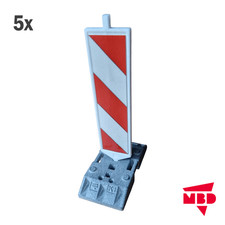 5x Leitbaken mit Fuß Maßstab