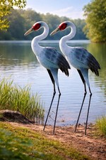 2er Set Metall Deko Vogel