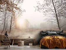 Fototapete Bäume Wald Feld 3D