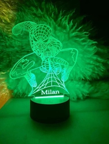 Spider man gravur nachtlampe - man,