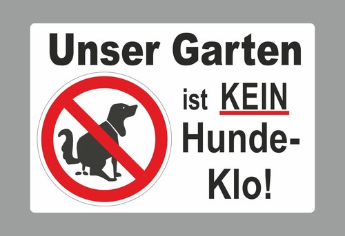 Unser garten ist - unser, kein