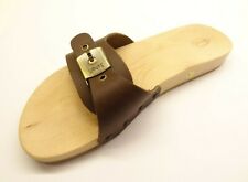 Scholl Band Raw Holzclogs Pantoletten Sandalen braun Damen Neu 37