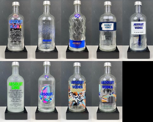 Leer absolut vodka sammlung - vodka,