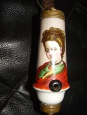 Biedermeier Tabakpfeife Pfeifenkopf,Porzellan,