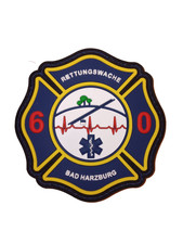 Patch Ärmelabzeichen Rettungsdienst Ärmelabzeichen Rettungswache Bad Harzburg