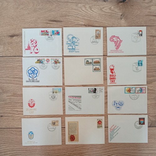 Ersttagsbriefe ddr 12 - –,