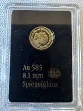 Goldmedaille Au 585, 0,28