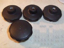 Vier Mal - Knebelmutter M 8 Gewindebuchse, runde Form  / lesen + Bild  ansehen 