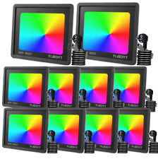 RGB LED Fluter mit Stecker Außen Strahler Flutlicht Scheinwerfer Garten Lampe DE