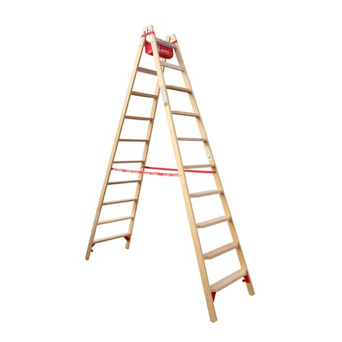 Holz comfort stufenstehleiter - holz, comfort-stufenstehleiter