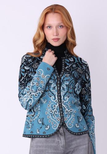 Ivko knit jacket - knit, petal