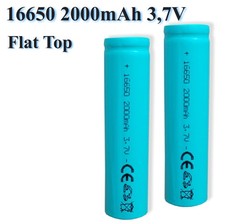 2x 16650 3,7 V 2000 mAh Li-Ion