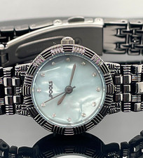 FILIGRANE EXCLUSIVE DAMENUHR MIT KRISTALLE UND PERLMUTT EINLAGE#  SCHMUCKJAGD