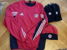 FC Bayern Training Sweater Gr. L, 3teilig mit T-COM Aufdruck