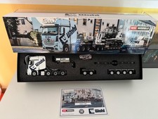 WSI Actros LKW Tieflader WAHL passt zu Conrad Liebherr Bagger NZG  modelle 1:50