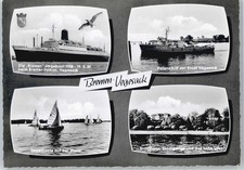 50618624 - 2800 Bremen gel. 10.11.65, Schiff Bremen, Segelboot, Patenschiff