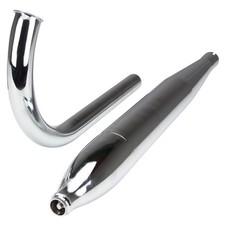 Auspuff Schalldämpfer Krümmer Set für Hercules MF MP Mofa Moped 28mm 
