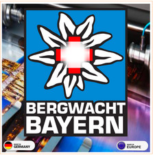 Bergwacht Bayern  - normale oder retroreflektierende Aufkleber