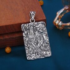 A27 Anhänger Guan Gong Guan Yu General und Drache Sterling Silber 925