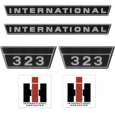 IHC International 323 Silber Klein Schlepper Traktor Aufkleber Klebefolie