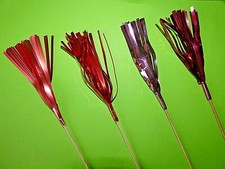 10 Deko Palmwedel Spieße :ROT