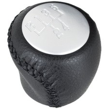 SCHALTKNAUF SCHWARZ + SILBER