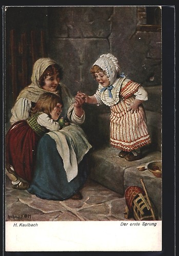 Künstler hermann kaulbach - künstler-ak,