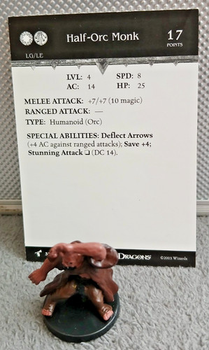 Half orc monk figur - orc,