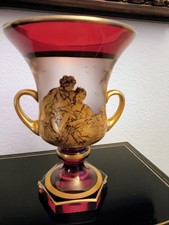 Überfang Henkel -Pokal-Vase