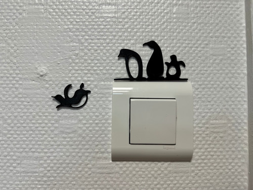 Lichtschalter deko pinguin - lichtschalter,