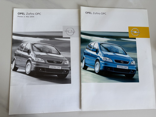 Opel zafira opc prospekt - opel,