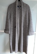 Strickmantel grau s - strickmantel,