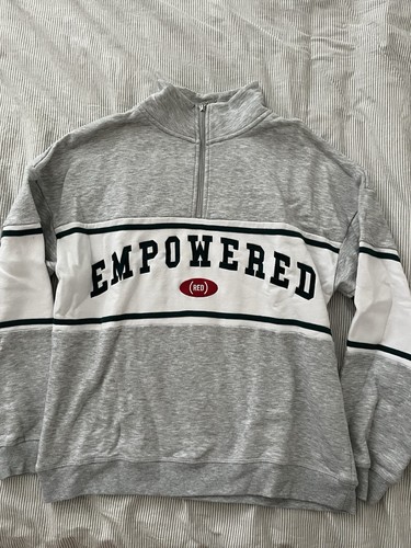 Schöner grauer quarterzip mit - grauer,