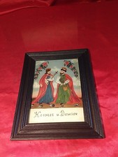 Altes Bild Hinterglas Malerei