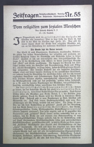 Vom religiösen zum sozialen