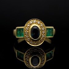 Heitkamp Ring Saphir Smaragd