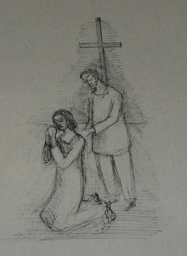 Paar vor kreuz - paar,