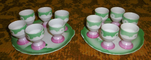 12x alter antiker - , eierbecher