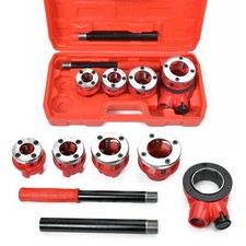 Gewindeschneidkluppe Rohrgewindeschneider Schneidkluppe Schneideisen 8-tlg. Set