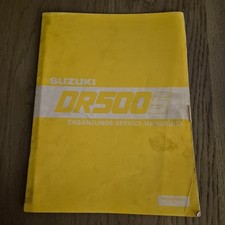 Suzuki DR500S – Ergänzungs-Service-Handbuch (Original 1981)