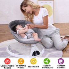 Elektrische Babywippe mit Fernbedienung & Bluetooth Musik Babyschaukel Wippen