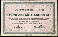 WETZLAR 1923 XX-RARE