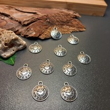 10 Stück Uhr Uhren Kettenanhänger Charms  Schmuckherstellung DIY (28)