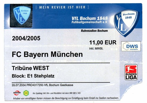 Ticket vfl bochum bayern - bl,