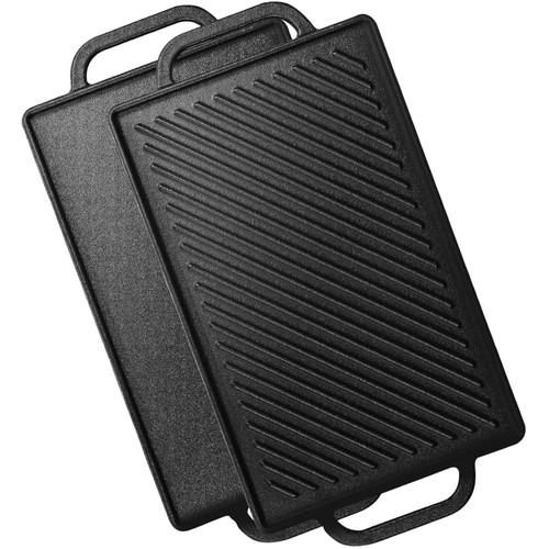 Gusseisen grillplatte 33x21cm - gusseisen,