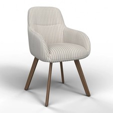 Armlehnstuhl Mattia Beige Feincord, Gepolstert