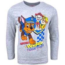 Paw Patrol Langarmshirt - Jungen Shirt aus Baumwolle Gr. 98-128 cm