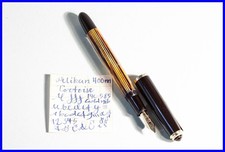 1950s PELIKAN 400NN Füller in Schildpatt Braun & Gold mit MEDIUM 14c Gold Feder